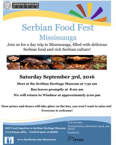 Serbian Food Fest - Mississauga @ Serbian Community Centre | Windsor | Ontario | Canada